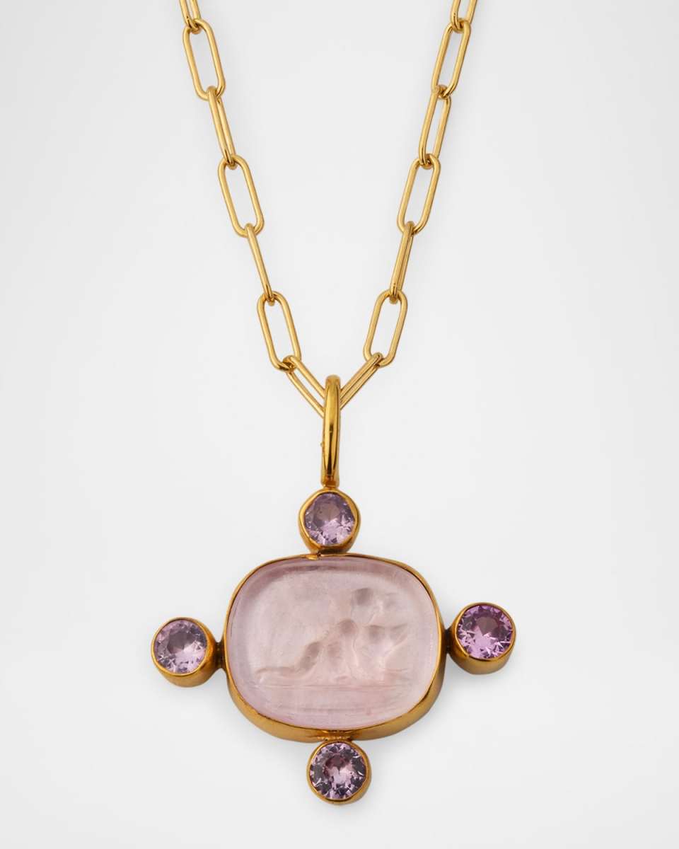 Petite Guardian Angel Charm Necklace